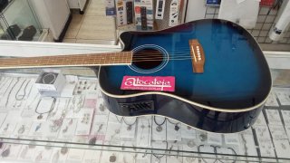 Guitarra Electroacústica Azul....