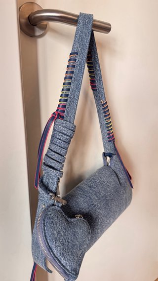 Bolso Desigual Denim Gris y Azul