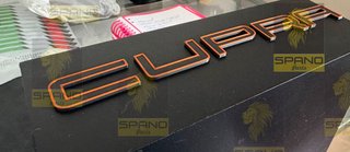 Letras CUPRA 3D Cobre