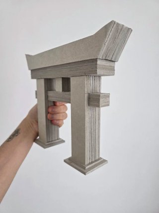 Escultura Torii Artesanal