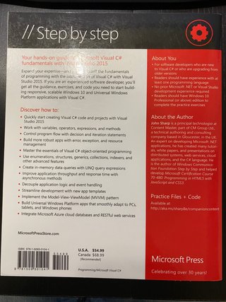Microsoft Visual C# Step by Step