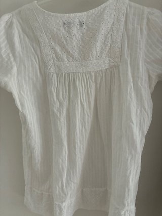 Blusa LA WOMAN blanca manga corta