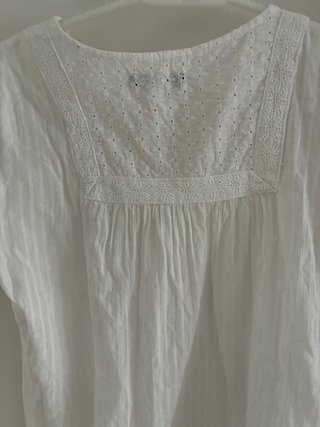 Blusa LA WOMAN blanca manga corta
