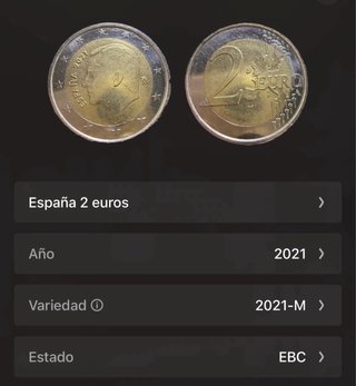 Moneda 2€ España 2021 Felipe VI