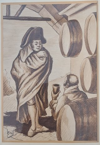 4 Dibujos atribuidos a Eugenio Lucas Villamil