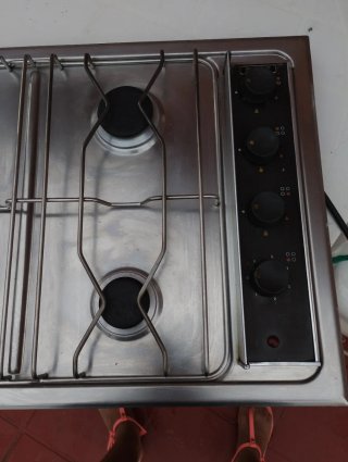 Placa cocina eléctrica y gas 60cm por 43,2 cm