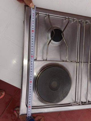 Placa cocina eléctrica y gas 60cm por 43,2 cm