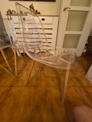 Pack 4 Sillas Comedor Transparentes