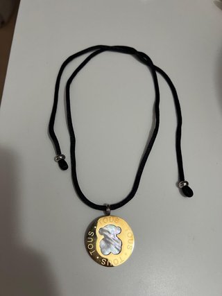 Collar Tous Oso Madre Perla Dorado 2 en 1