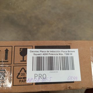 Placa de Inducción - Bolero Squad 4200 - CECOTEC
