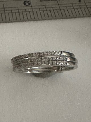 Anillo Huggot Plata 925 Cristales Swarovski
