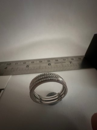Anillo Huggot Plata 925 Cristales Swarovski