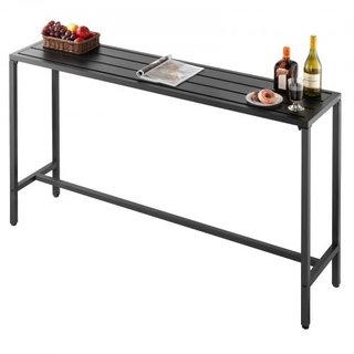 Outdoor Bar Table, 160 x 37.5 cm Patio Bar Table,