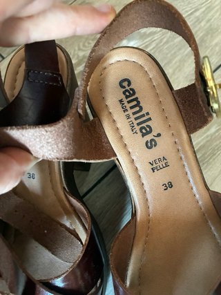 Sandalias de piel Camila talla 38