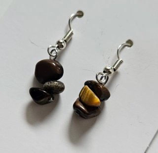 Pendientes Ojo de Tigre Natural Blooming