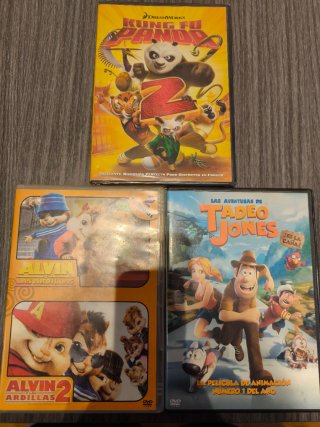 Lote 3 Películas DVD infantiles