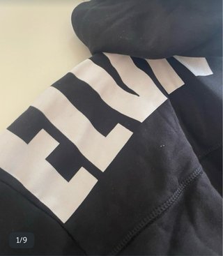 Sudadera Negra Capucha Eleven Degrees Alta Calidad