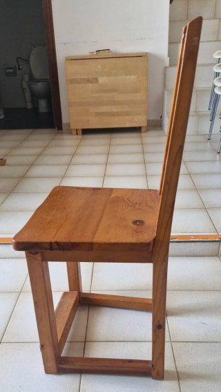 Juego 8 Sillas Madera Maciza
