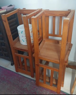 Juego 8 Sillas Madera Maciza