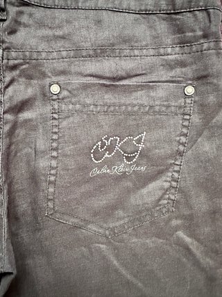 Pantalón lino negro Calvin Klein