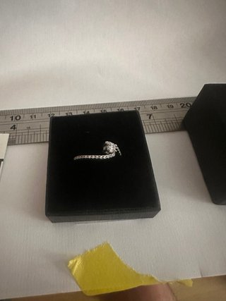Anillo Huggot Plata 925 Cristales Swarovski