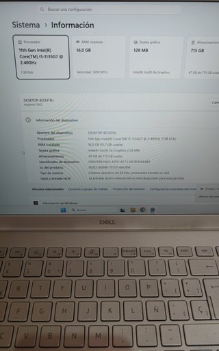 Dell Inspiron 15 i5 11Gen 16GB 768GB SSD FHD