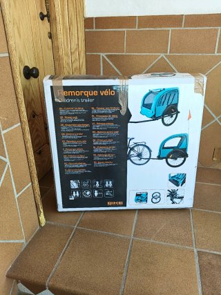 Carro para bicicleta infantil