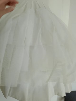 Cancán fallera niña blanco