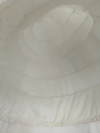 Cancán fallera niña blanco