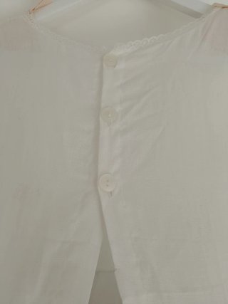 Cancán fallera niña blanco