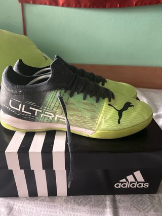 Zapatillas Puma Futbol Sala Ultra Verde/Negro