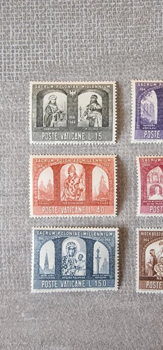 Serie francobolli Poste Vaticane Millennio
