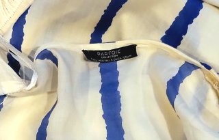 Kimono Parfois Verano Blanco/Azul Talla Única