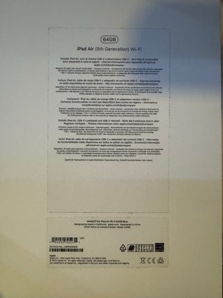 iPad Air 5 (2022) 64GB WiFi Argento