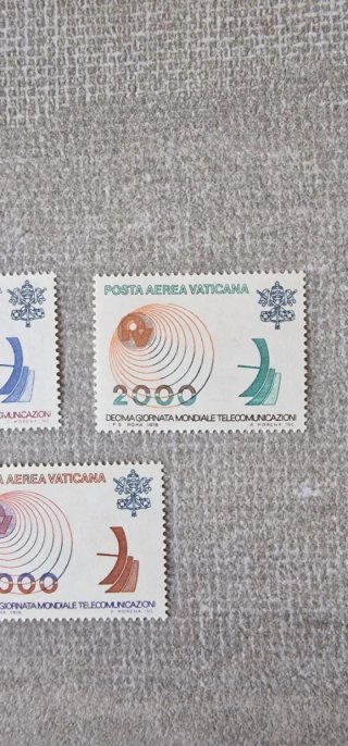 Serie francobolli Poste Vaticane 1000-2000-3000