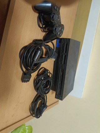 Consola Sony PS2 Negra + Mando y Cables