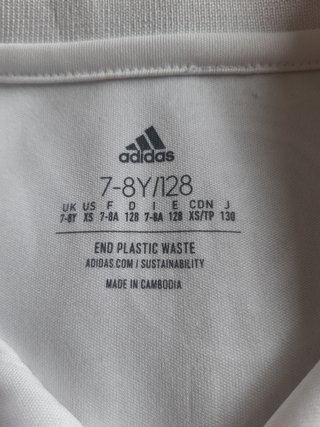 Camiseta Real Madrid niño Talla 7/8 años Adidas