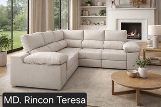 Sofá Rinconera MD Teresa Tela Beige