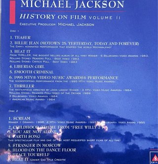 DVD DOBLE PRECINTADO-MICHAEL JACKSON-HISTORY ON F
