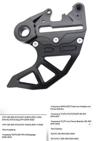 Protectores ktm, husqvarna y gas gas