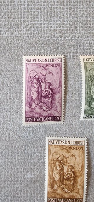 Serie francobolli Poste Vaticane MCMLXVI