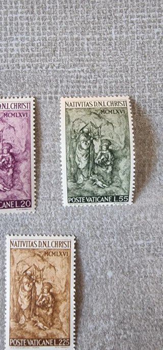 Serie francobolli Poste Vaticane MCMLXVI