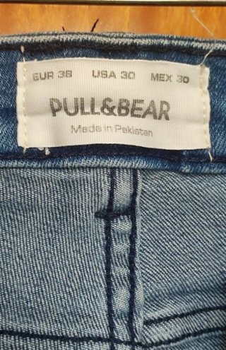 Bermuda Vaquera Pull&Bear Hombre Talla 38 Rotos