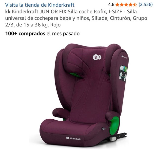 Silla Coche Kinderkraft JUNIOR FIX Isofix