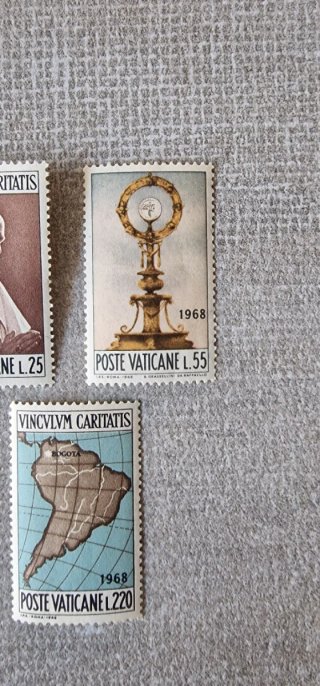Serie francobolli Poste Vaticane 1968