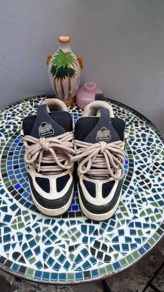 Scarpe Louis Vuitton Skate Bianco/Blu