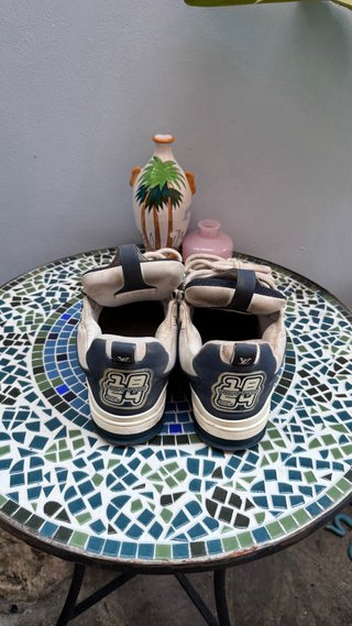 Scarpe Louis Vuitton Skate Bianco/Blu