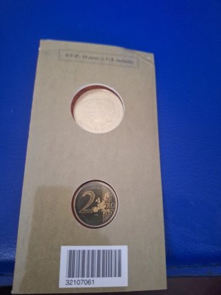 Carterita Moneda 2€ y Plata Don Quijote