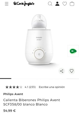 Calienta biberones Philips Avent Premium
