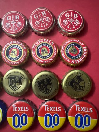 Lote 24 Chapas Cerveza Variadas